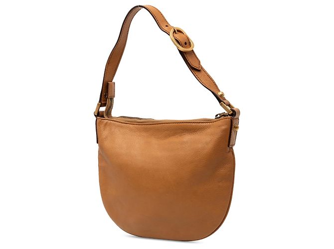 Bolsa hobo Blondie pequena em couro marrom Gucci - vista 2