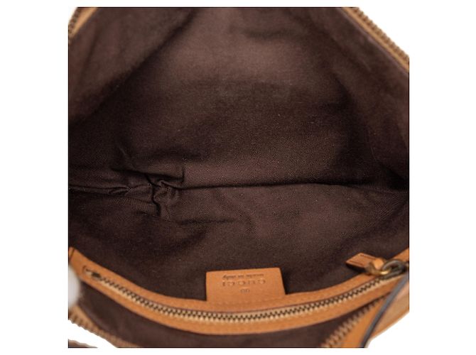 Bolsa hobo Blondie pequena em couro marrom Gucci - vista 4