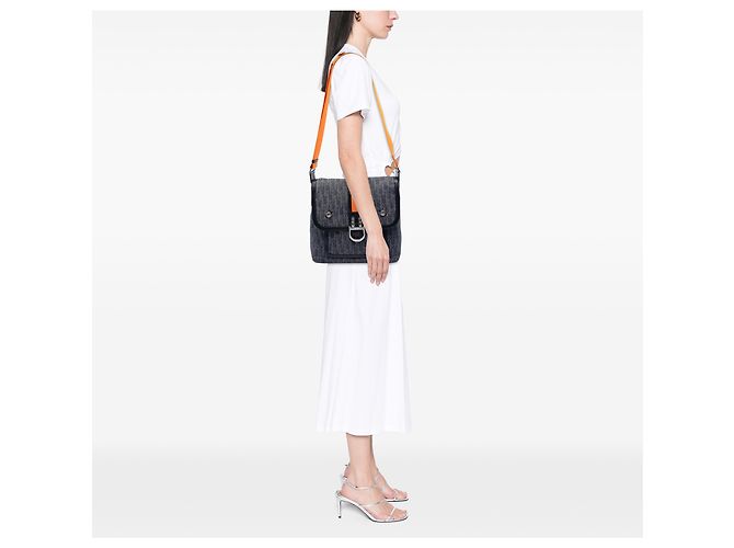 Borsa a tracolla in denim Blue Diorissimo di Dior - vista 7