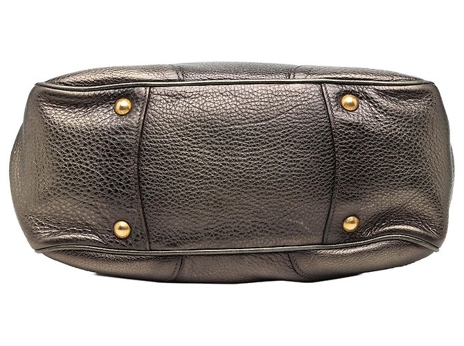Borsa shopping Prada in vitello daino antik marrone Bronzo - vista 3