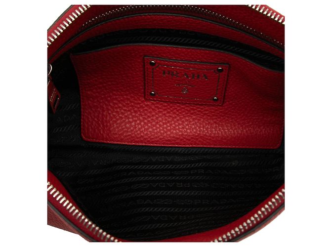 Clutch Prada Vermelho Vitello Daino - vista 4
