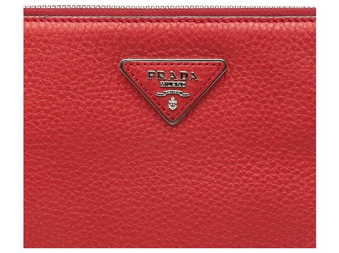 Clutch Prada Vermelho Vitello Daino - vista 6