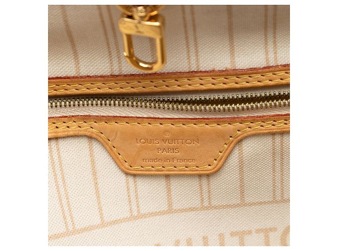 Louis Vuitton Bolsa Neverfull GM Damier Azur Branco - vista 5