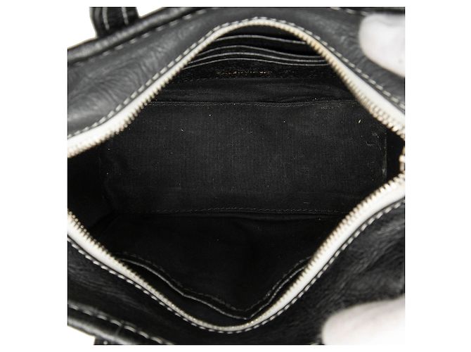 Borsa Bazar Shopper in agnello nero XXS di Balenciaga - vista 4
