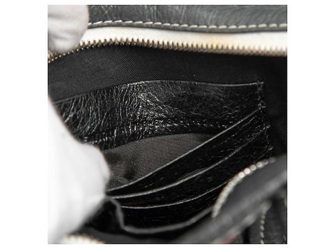 Borsa Bazar Shopper in agnello nero XXS di Balenciaga - vista 6