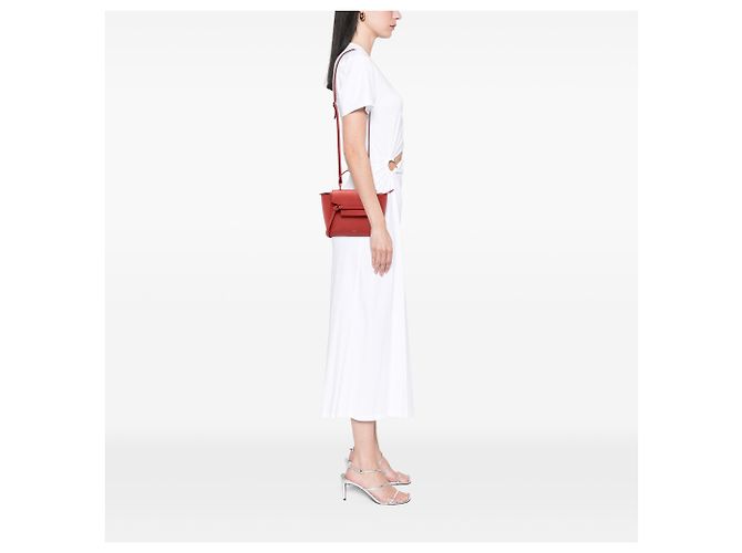 Belt Bag Céline Celine Rote Nano Rindsleder Gürteltasche - Ansicht 7