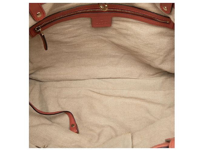 Gucci Beiger Mittelgroßer Canvas Tote - Ansicht 4