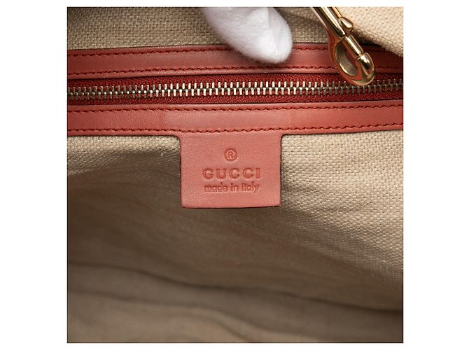 Gucci Beiger Mittelgroßer Canvas Tote - Ansicht 5