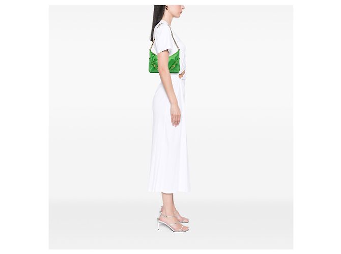 Borsa a spalla Voyou Party piccola in nylon verde di Givenchy - vista 11