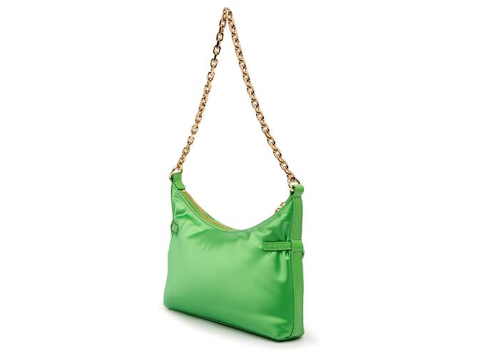 Borsa a spalla Voyou Party piccola in nylon verde di Givenchy - vista 2