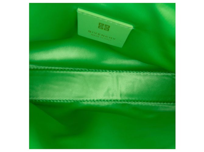 Borsa a spalla Voyou Party piccola in nylon verde di Givenchy - vista 4