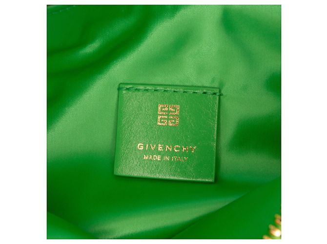 Borsa a spalla Voyou Party piccola in nylon verde di Givenchy - vista 5
