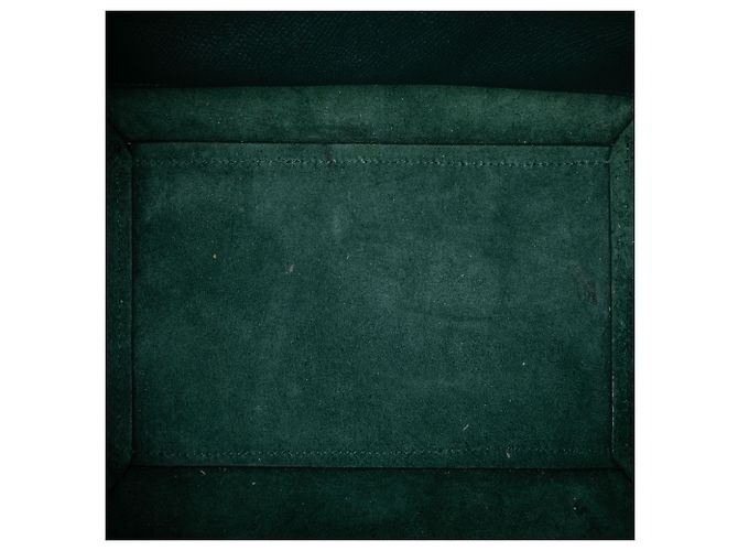 Céline Belt bag in pelle di vitello micrograna verde Celine Verde scuro - vista 4