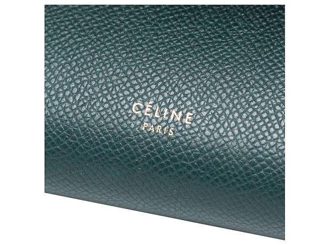 Céline Belt bag in pelle di vitello micrograna verde Celine Verde scuro - vista 5