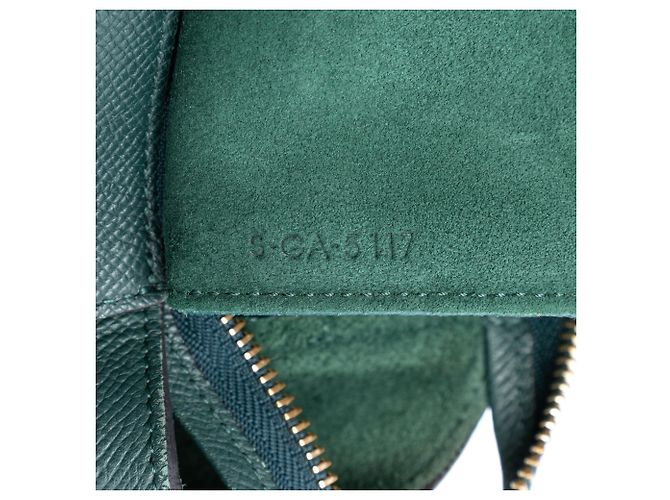Céline Belt bag in pelle di vitello micrograna verde Celine Verde scuro - vista 6