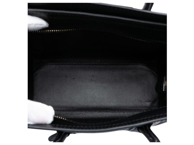 Luggage Céline Celine Braun Nano Tricolor Leder Reisetasche - Ansicht 4
