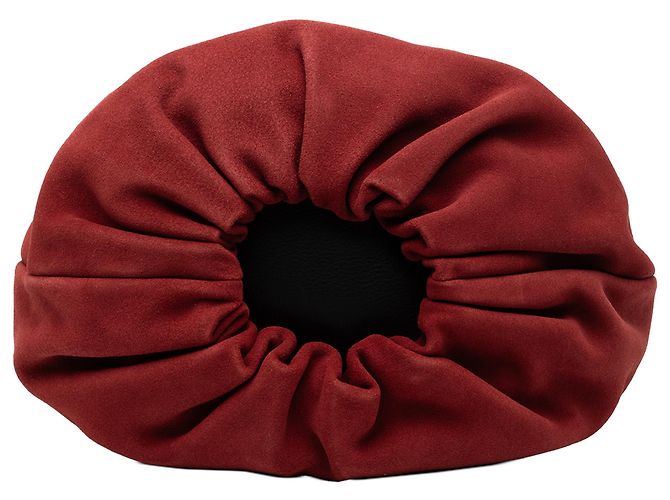 Borsa Bounce in suede rosso LOEWE Bordò - vista 3