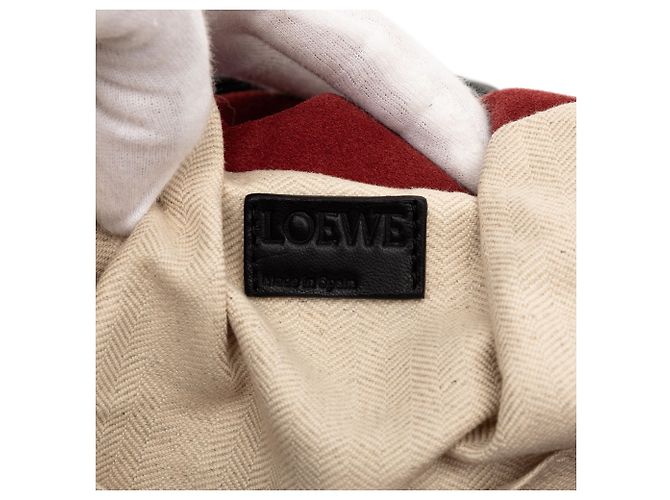 Borsa Bounce in suede rosso LOEWE Bordò - vista 5