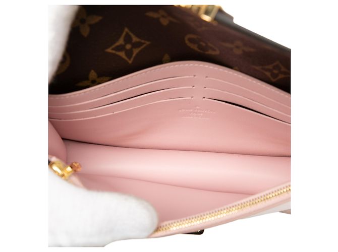 Portafoglio Louis Vuitton Rosa Cherrywood Wallet On Chain - vista 4