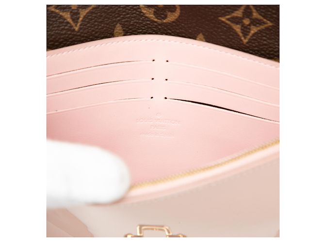 Portafoglio Louis Vuitton Rosa Cherrywood Wallet On Chain - vista 5