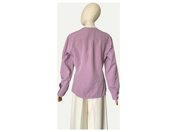 Lila Baumwollmischung Hemd mit Knöpfen von Sportmax - Ansicht 2