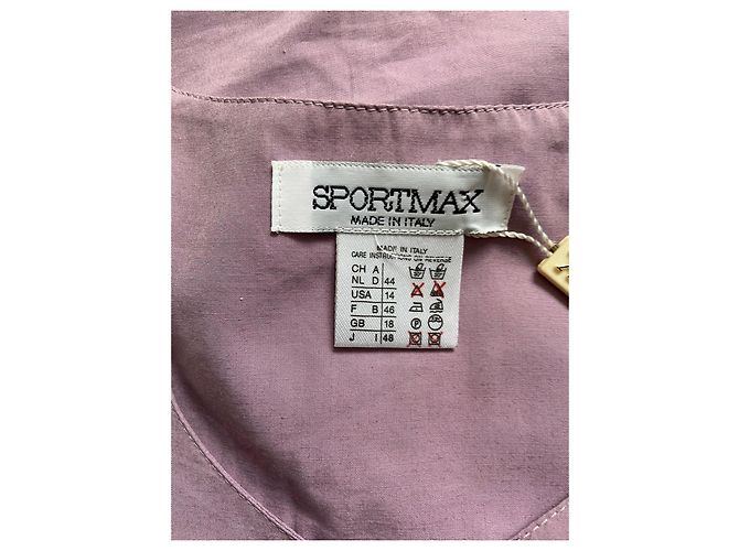 Lila Baumwollmischung Hemd mit Knöpfen von Sportmax - Ansicht 4