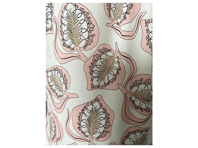 Autre Marque Blusa de seda estampada Hammerle Rosa Blanco - vista 4