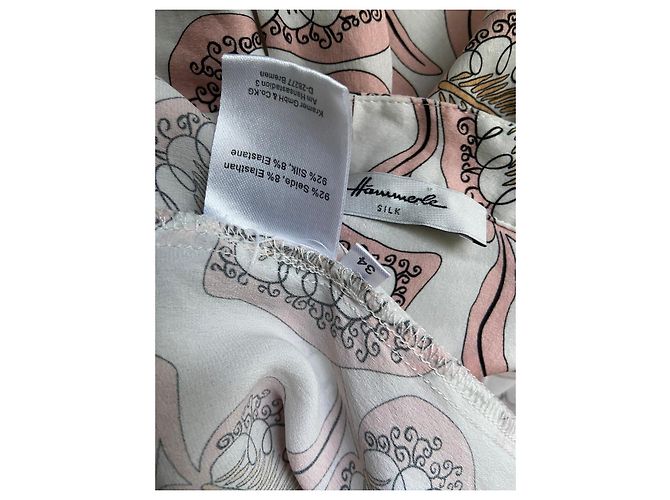 Autre Marque Blusa de seda estampada Hammerle Rosa Blanco - vista 6