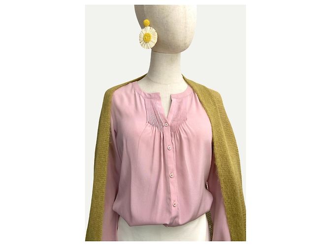 Autre Marque Blusa de seda rosa premium Manor Woman - vista 4