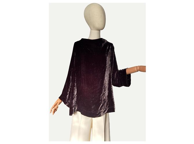 Autre Marque Samtbluse Liviana Conti Dunkelbraun - Ansicht 2