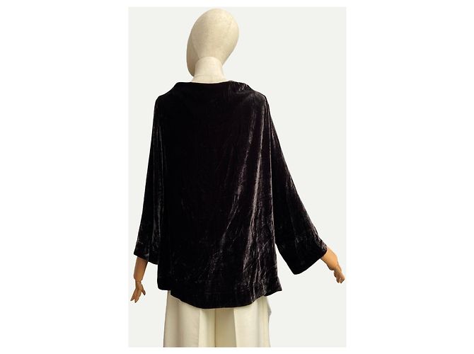 Autre Marque Samtbluse Liviana Conti Dunkelbraun - Ansicht 3