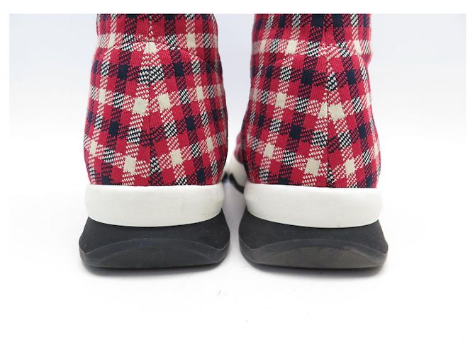 FENDI SOCK SNEAKERS TARTAN ROT 38 SOCKENSCHUHE - Ansicht 5