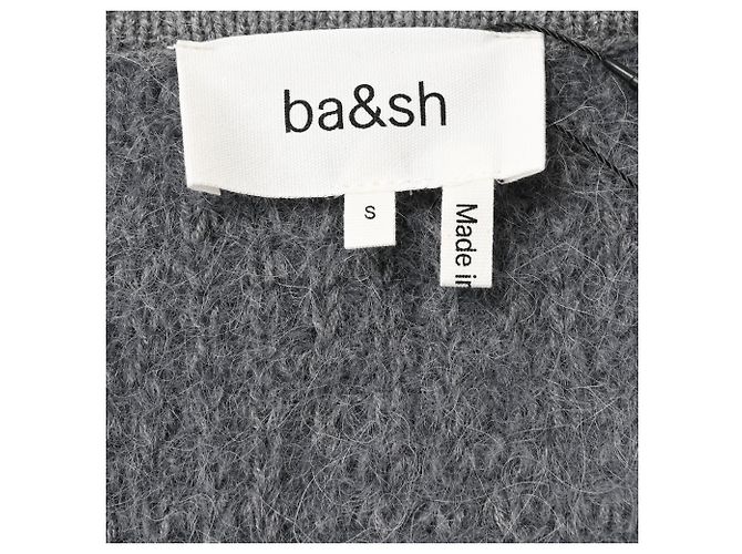 Ba&Sh Harry Pocket Knopf-Down Cardigan aus grauer Wolle - Ansicht 5