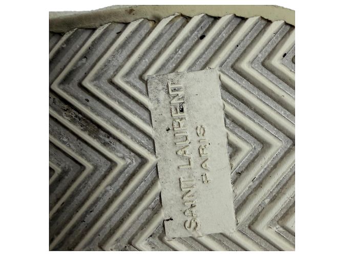 Sneakers basse SL/06 Star di Saint Laurent in pelle di vitello bianca Bianco Crudo - vista 7