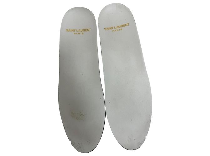 Sneakers basse SL/06 Star di Saint Laurent in pelle di vitello bianca Bianco Crudo - vista 9