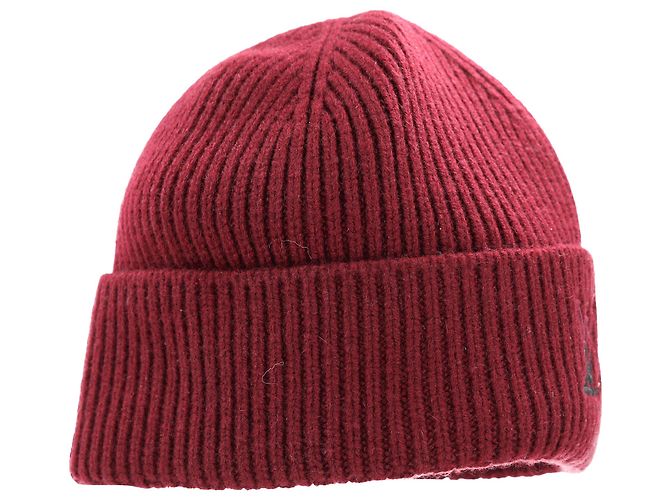 Beanie doppio Louis Vuitton in cashmere bordeaux Rosso Bordò - vista 4