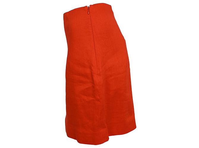 Autre Marque Falda Mini Mani en Lino Naranja de Gauge81 - vista 2