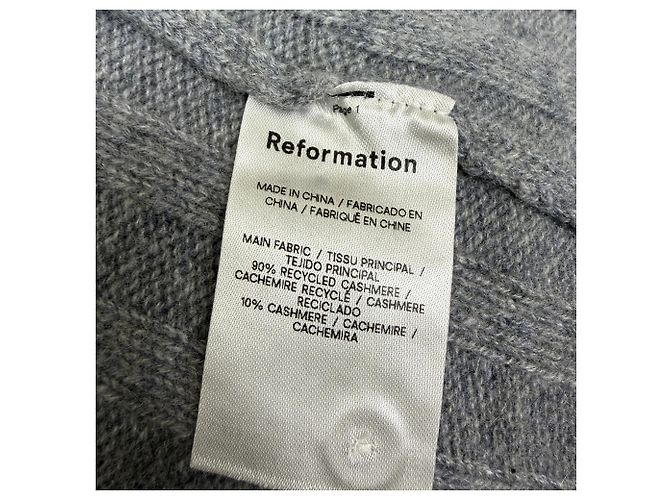 Vestido Midi Evan en Cachemira Gris de Reformation - vista 5