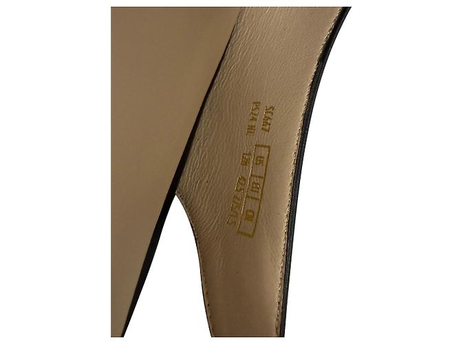 Stuart Weitzman Sleek Slingback Ballerinas in Black Leather - view 7