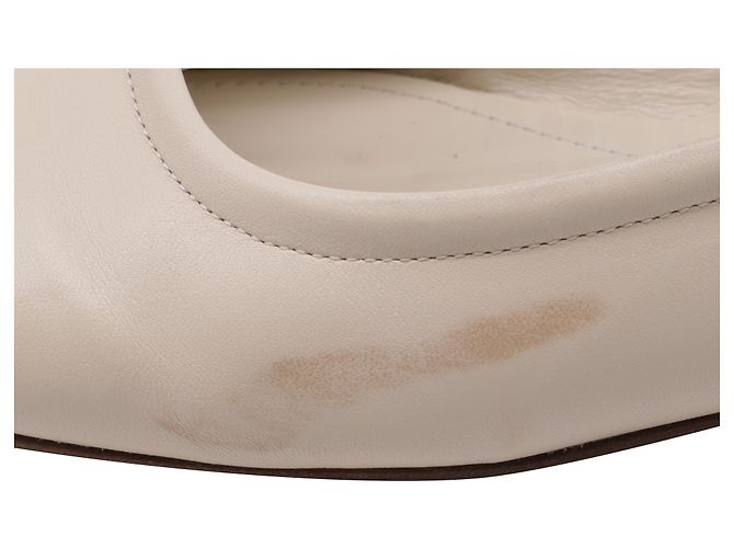 Aeyde Dani Slingback Ballet Flats in White Nappa Leather - view 6