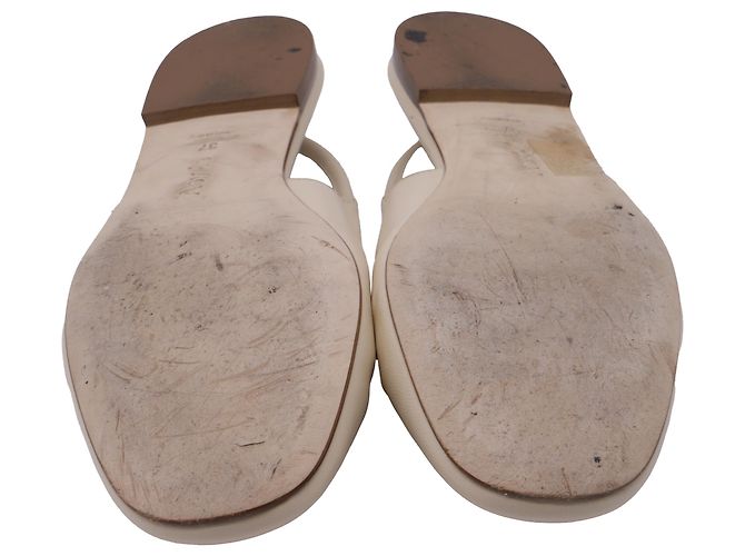 Aeyde Dani Slingback Ballet Flats in White Nappa Leather - view 7