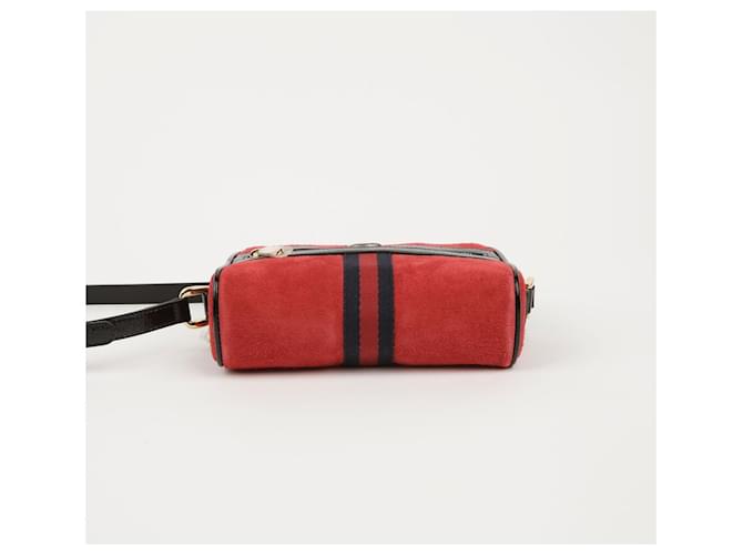 Gucci Bolso de Hombro y Crossbody Ophidia Mini Roja - vista 5