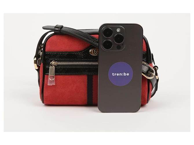 Gucci Bolso de Hombro y Crossbody Ophidia Mini Roja - vista 7