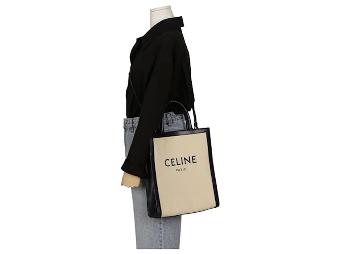 Cabas Céline Borsa tote verticale piccola e borsa a spalla Blu - vista 8