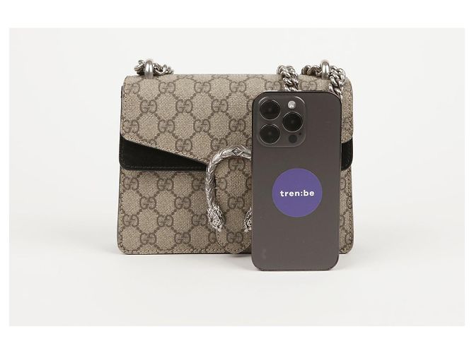 Gucci Mini borsa a spalla e crossbody Dionysus Marrone - vista 7