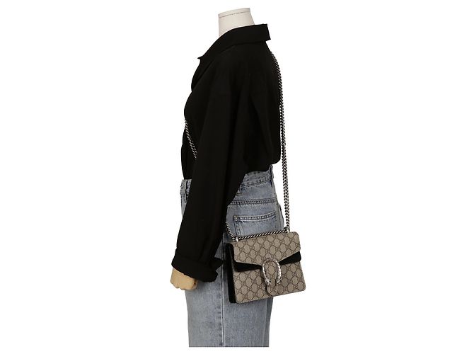 Gucci Mini borsa a spalla e crossbody Dionysus Marrone - vista 8