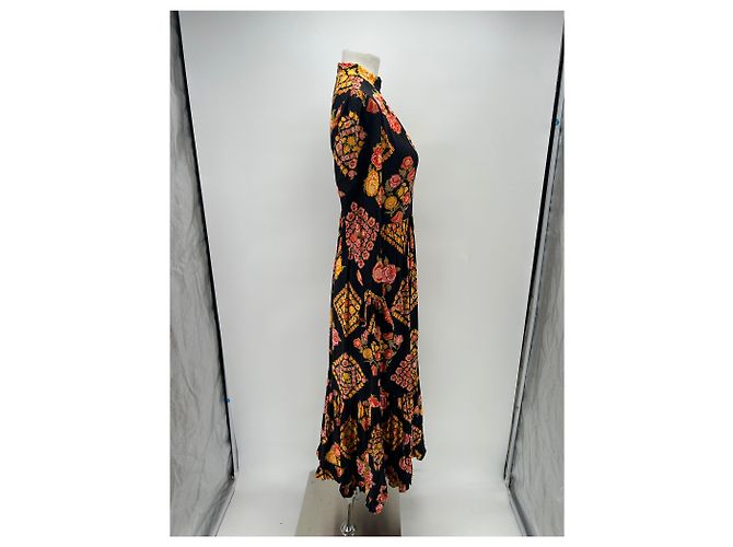 Autre Marque Vestido largo estampado de algodón LA DOUBLE J Multicolor - vista 3