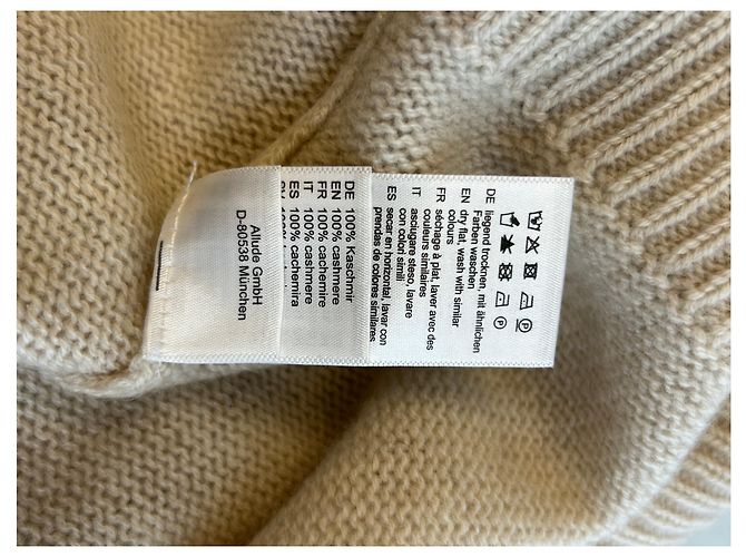 Allude Pull en cachemire écru Beige - vue 7