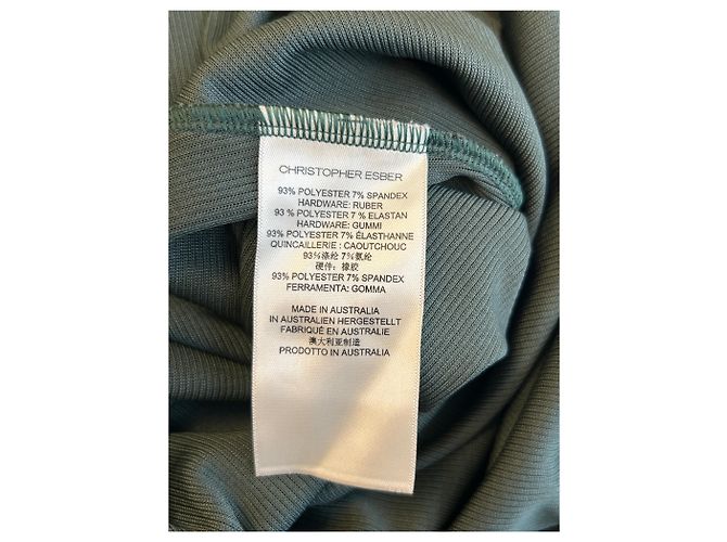 Autre Marque Dunkelgrünes Lochkleid - Ansicht 6