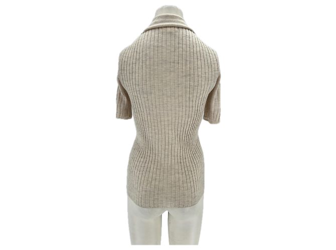 Autre Marque Polo de canalé "Socotra" Beige - vista 2